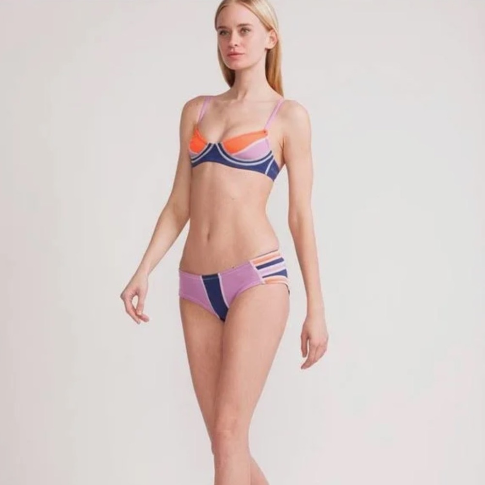 Cynthia Rowley Colorblock Bikini - Neoprene - Size Small
